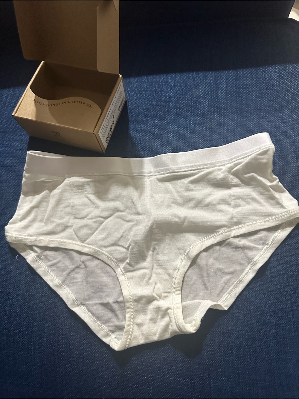 allbirds Women's White shortie underwear Sz. XS
